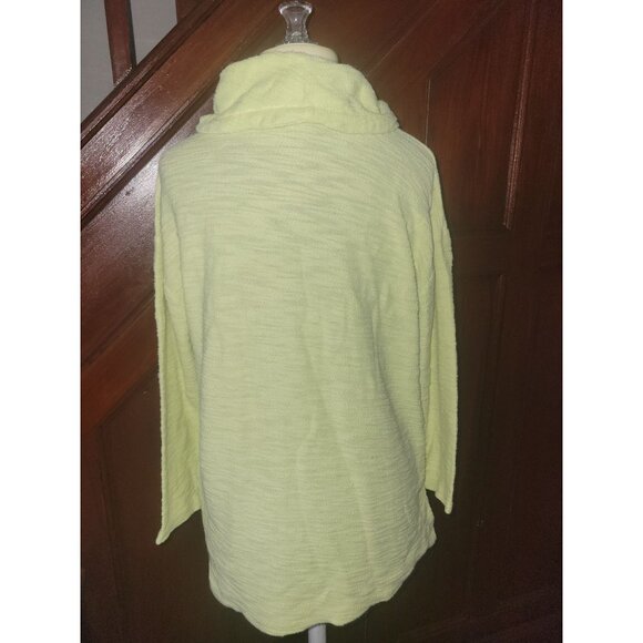 Jones New York Signature Yellow Textured  Pullover Sweater M - Picture 2 of 7